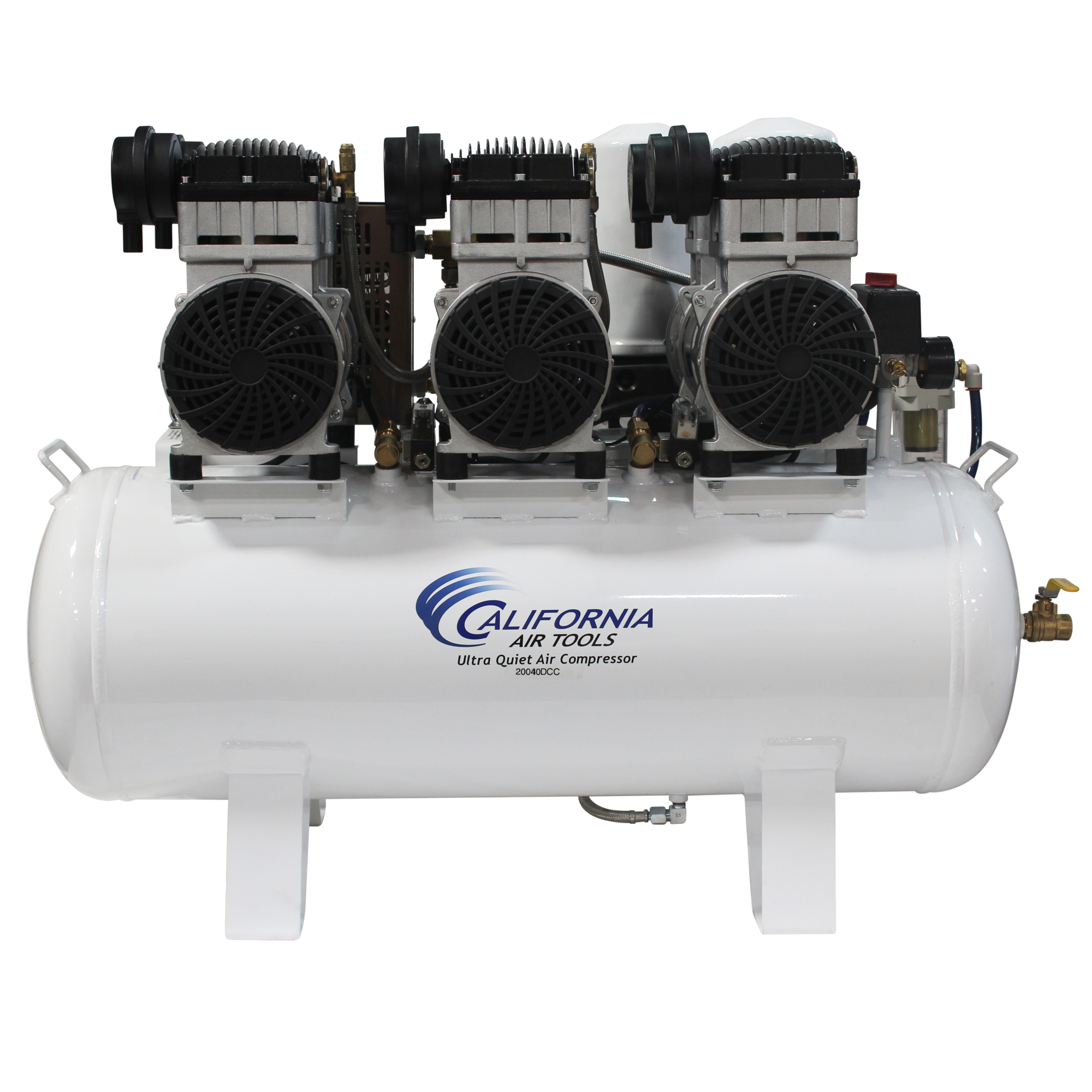 California Air Tools 20060DCC Powerful 6.0 Hp Ultra Quiet, Ultra Dry & Oil-Free Air Compressor with 98% Air Drying System Twin-Tower Auto Purge